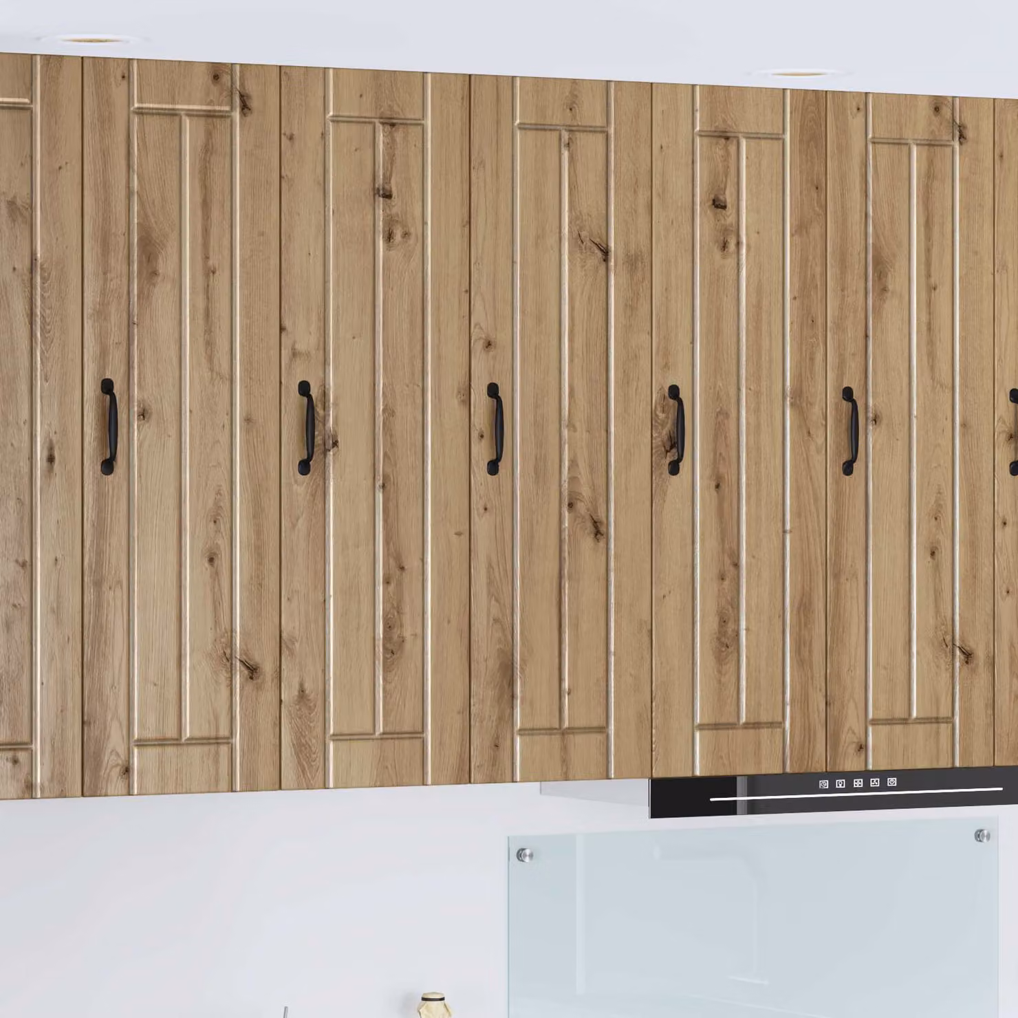 vidaXL Armadietto a muro LUCCA in Rovere Marrone con ante a battente e ripiani interni L/P/H: 30 x 31 x 100 cm