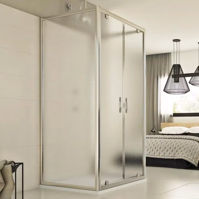 Box Doccia 3 lati 70x100x70 CM H198 stampato C mod. Cristal Trio 2 Ante