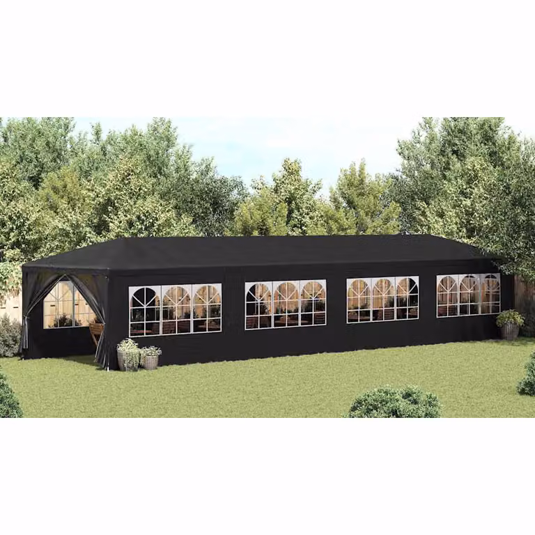 vidaXL Tenda per Feste 3x12 m Antracite