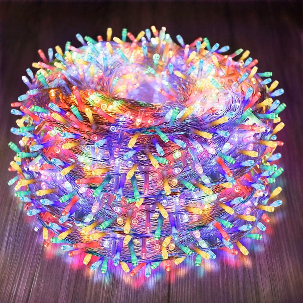 Catena luminosa a LED, 400 LED, multicolore, 8 modalità, timer, grado di protezione IP44, 45 metri