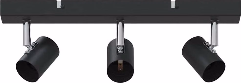 Faretto da soffitto Nero 38 x 6,5 x 11,5 cm Metallo