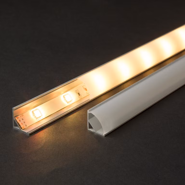 Copertura per profilo LED in alluminio - Opal - 1 metro - Adatto per 41012A1 [41012M1]