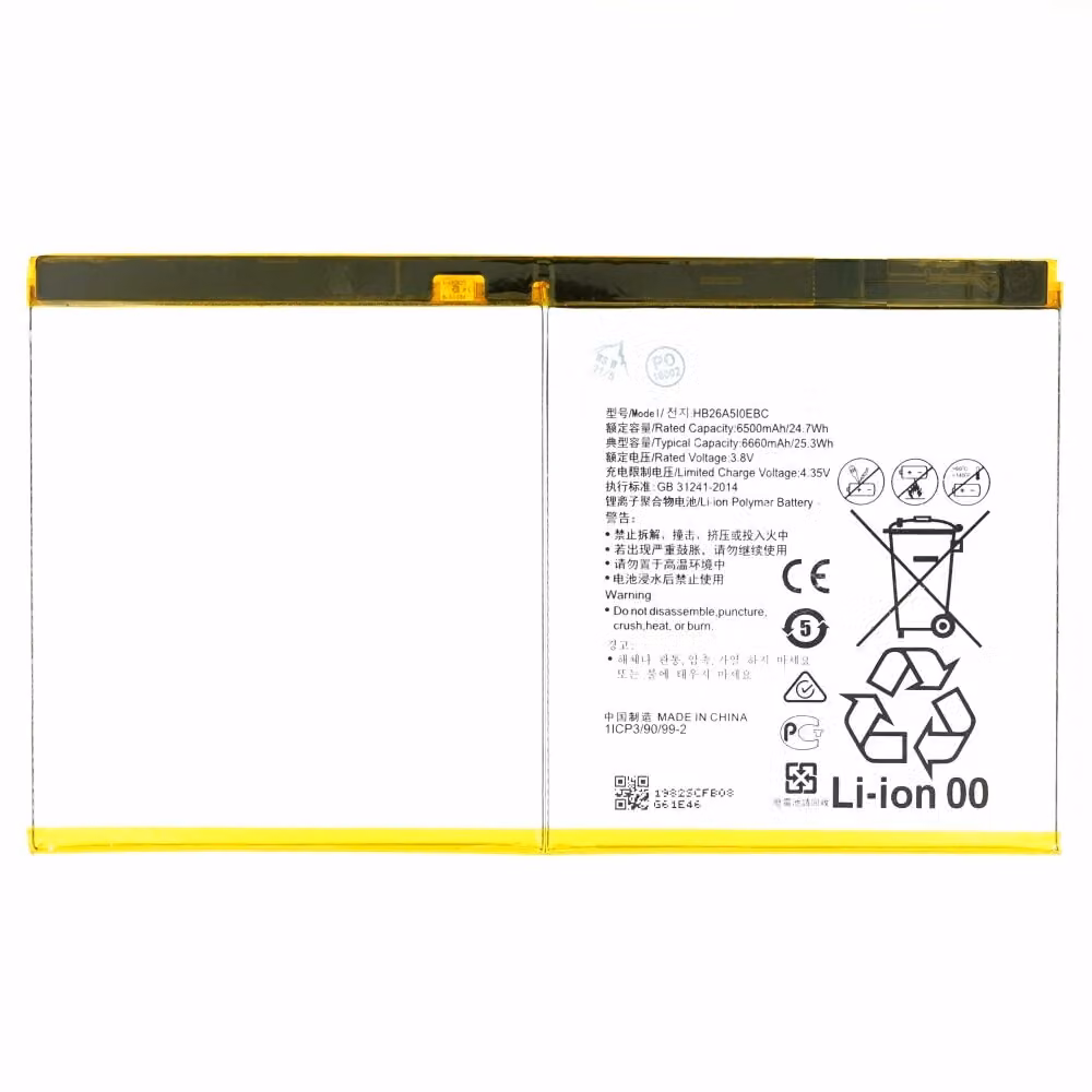 Batteria HB26A510EBC per Huawei M3 Lite 10 M2 10 T2 10 Pro 4800mAh batteria di ricambio