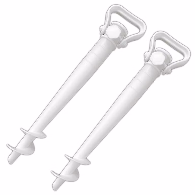 Set di 2 supporti per ombrelloni con tassello da pavimento