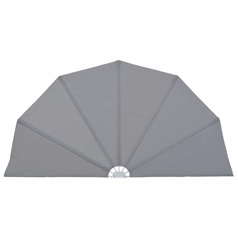 Tenda Laterale per Terrazza Pieghevole Grigio 160 cm