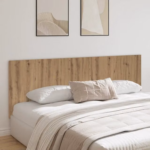 Testiera a parete in legno MDF marrone stile classico vidaXL L: 240 cm, H: 80 cm, P: 1,5 cm – 1