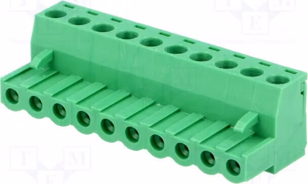 1 x Profilo di chiusura disattivabile, contatto R: 5,08 mm, corsa: 10 mm, diritto, TBW-5-10P/GN, separabile