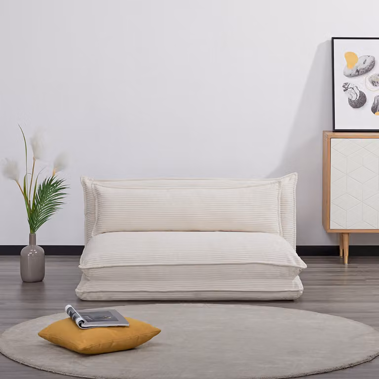 Divano Letto Futon KUMO Bianco Doppio
