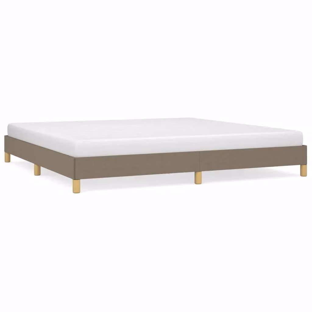 Giroletto vidaXL in tessuto beige con doghe in legno L/P: 200 x 200 cm – 2