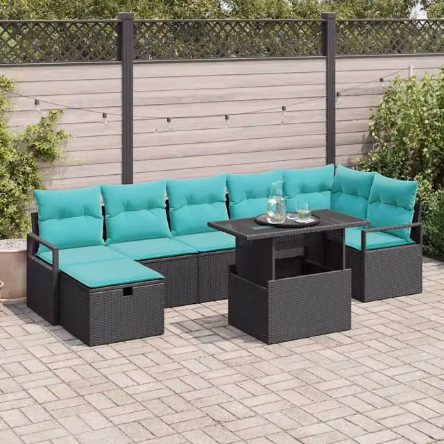 Set Divano da Giardino 8 pz polyrattan 3359813