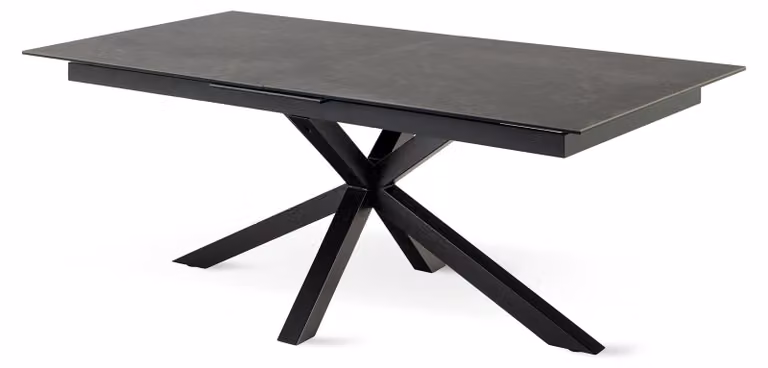 Tavolo da pranzo Lorrins, finitura grafite scuro