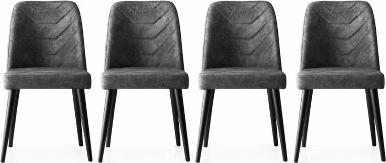 Skye Decor, Dallas- Dallas NMB, antracite, sedie da ufficio, 90x50x49 cm, struttura: 100% legno