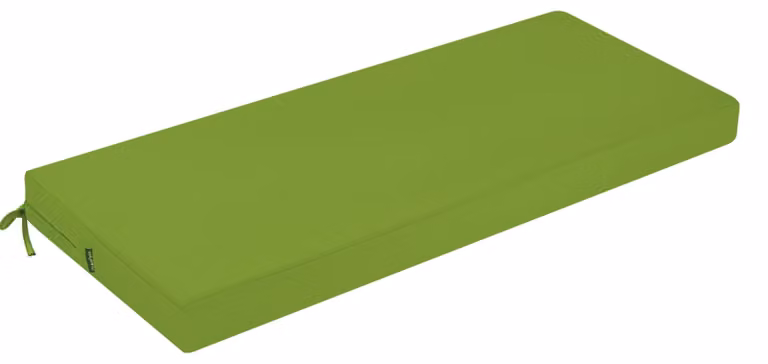 Cuscini per panchine da giardino, 100 x 40 cm, colore verde, in schiuma, impermeabili, per uso esterno