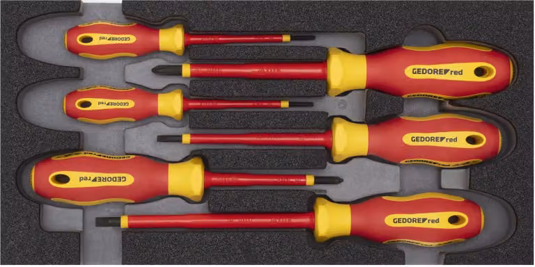 GEDORE rosso R22150016 Set di cacciaviti VDE 2/6 CT modulo 6 pezzi, 3301715