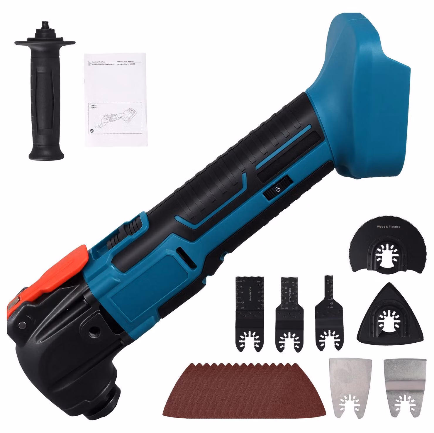 Multifunzione oscillante - Sega multifunzione a batteria - 6 velocità - 8500–21000 oscillazioni al minuto - Per batteria da 18V - Senza batteria
