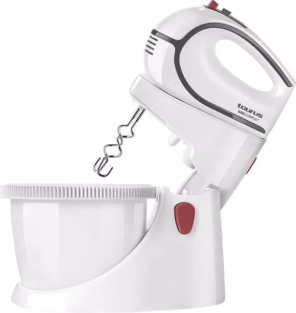 Impastatrice Taurus in plastica e acciaio inox bianca con capacità 2,5 l e potenza 500 W