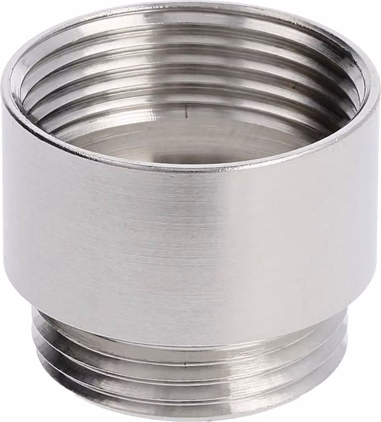WISKA Espansione PG/PG da PG13,5x1,41 a PG16x1,41 MER-13/16 tondo ottone (CuZn) nichelato Filettatura di collegamento 6,5 mm -