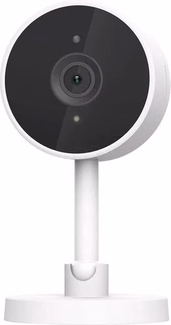 Camera di Sorveglianza HD 1080P Senza Fili con Rilevamento Movimento, Bianca