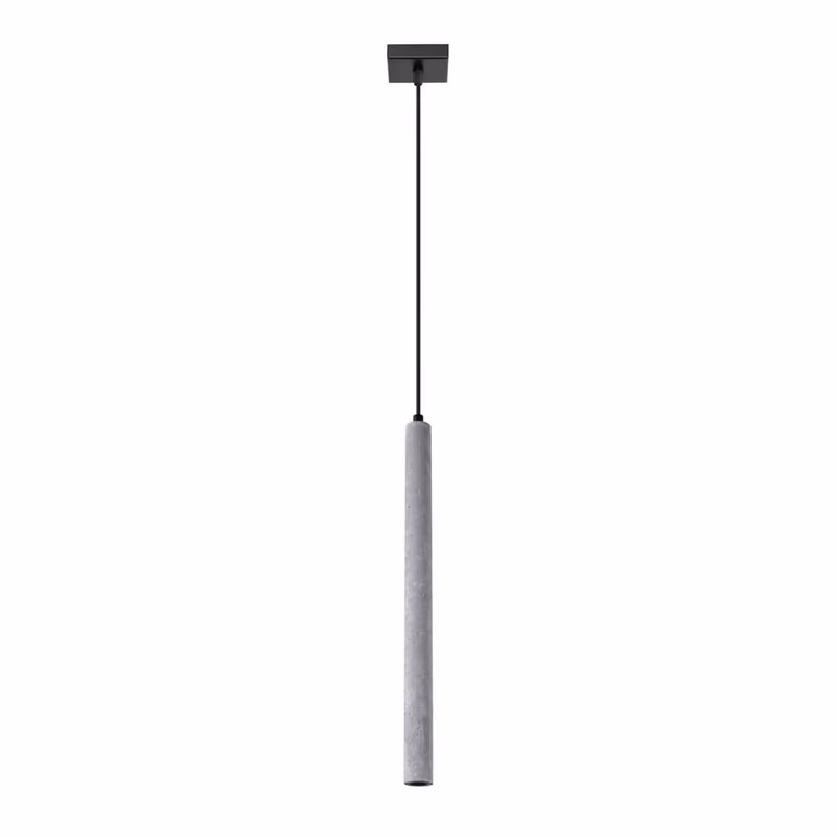Lampada a sospensione PASTELO 1 in cemento 1xG9 8W calcestruzzo 120x3.5x3.5cm Sollux Lighting