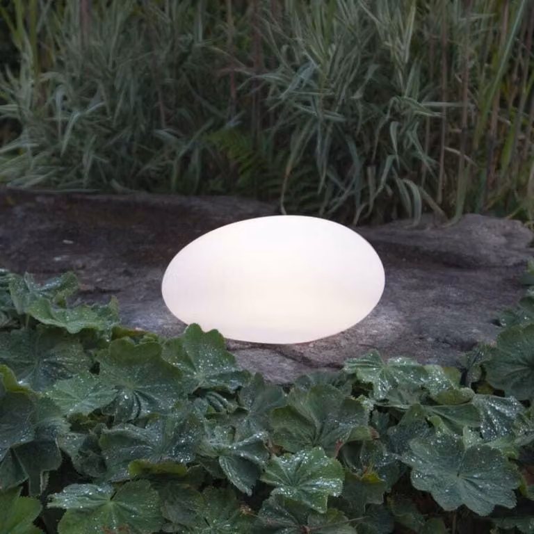 Star Trading Globy, illuminazione da esterno interrata, bianco, grado di protezione IP44, giardino, sensore crepuscolare, LED