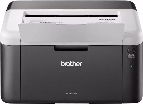 Stampante laser Brother HL-1212W A4 con Wi-Fi e USB, 2400 x 600 dpi, Bianco e Nero