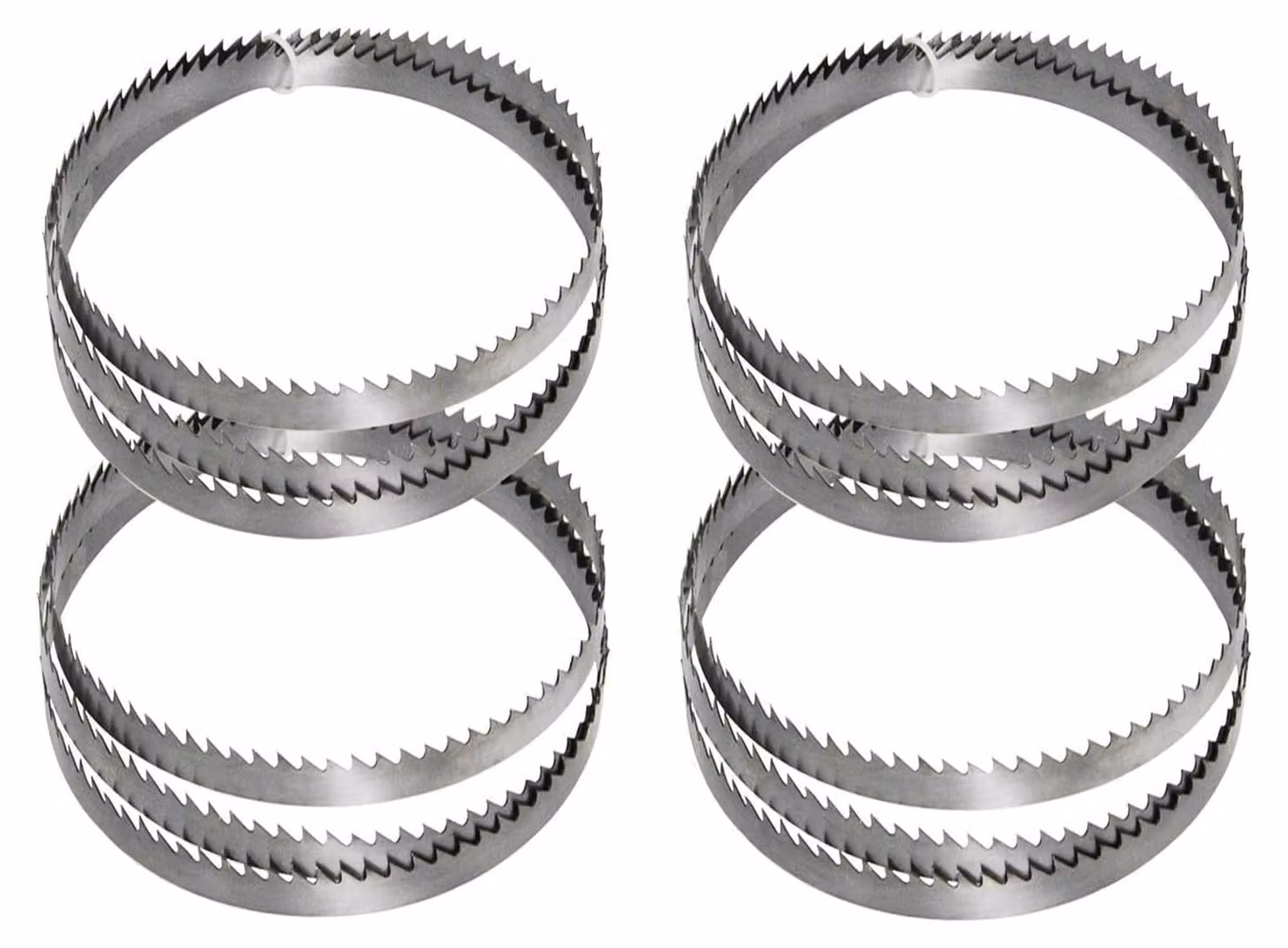 Set di 4 lame da sega bimetalliche, dimensioni 1140 x 13 x 0,6 mm, 10/14 Dpp, acciaio M42