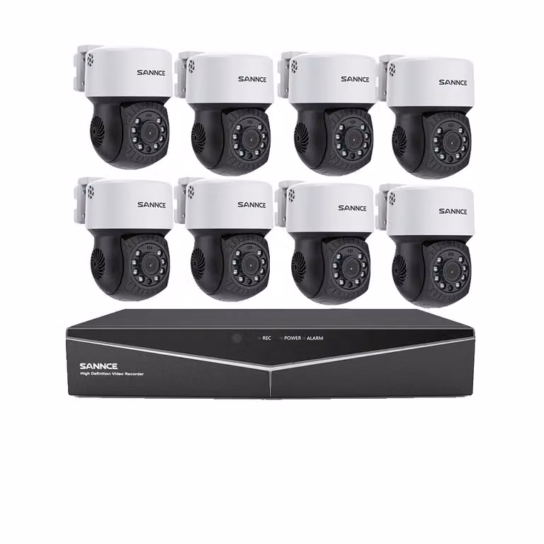 Sistema di videosorveglianza, risoluzione HD 2MP, Telecamera bullet ad alta risoluzione, GRIGIO, Nessuno