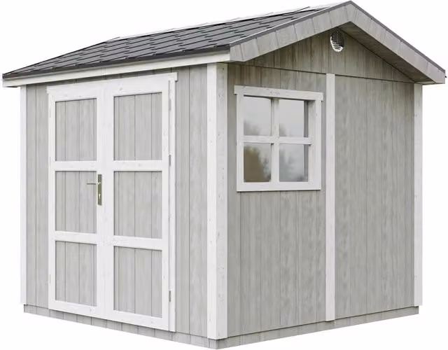 Casetta da giardino in legno Timbela M913A Tundra Grey 5,9 m2 H 252 x L 250 x P 294 cm