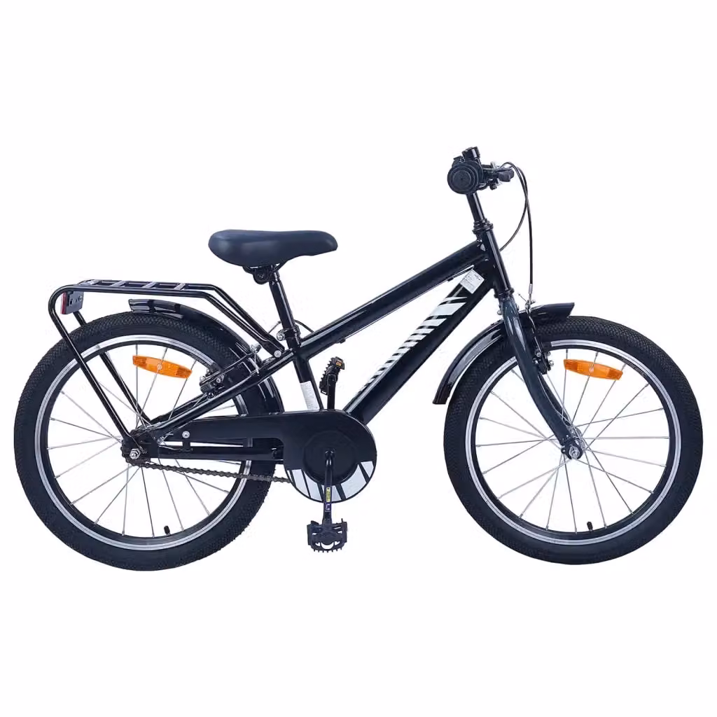 Bicicletta per bambini da 20 pollici in metallo e gomma, colore nero – 2