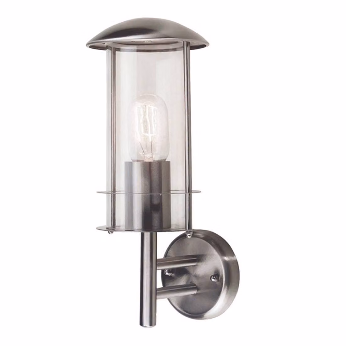 Applique da esterno Bruges in acciaio inossidabile 1xE27x60W metallo, dimensioni: 36,5x13,5x16,5 cm, IP44, Elstead