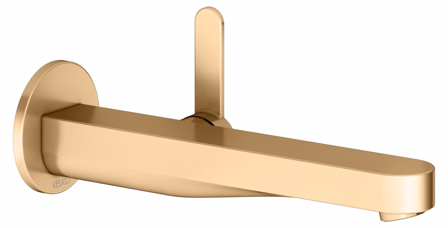 KEUCO IXMO Flat Mitigeur monocommandé encastré pour lavabo, 225mm, rosace ronde, 59516251301, 59516251301