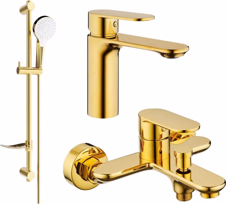Mexen Milo DF05 set da bagno, dorato - 71303DF05-50