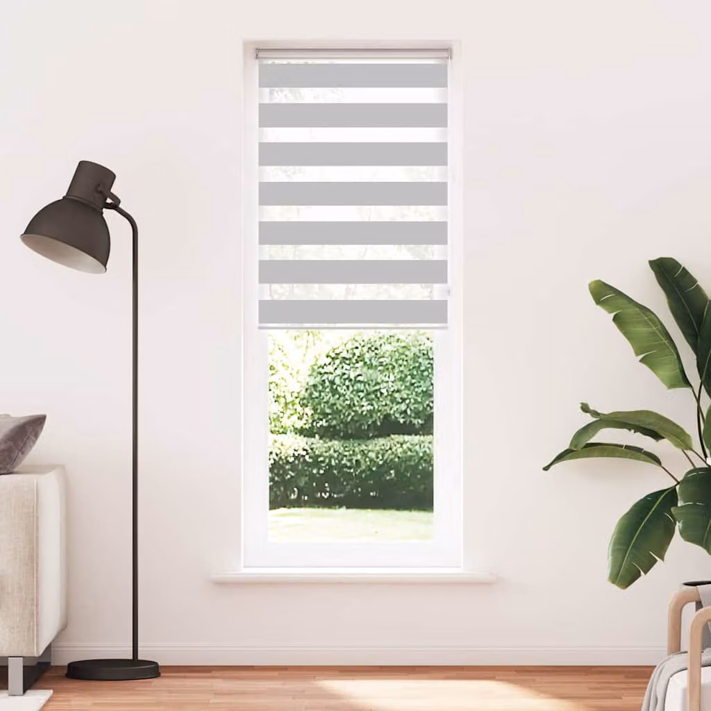 vidaXL Tenda a Rullo Zebra Larghezza Tessuto 85,9 cm Poliestere