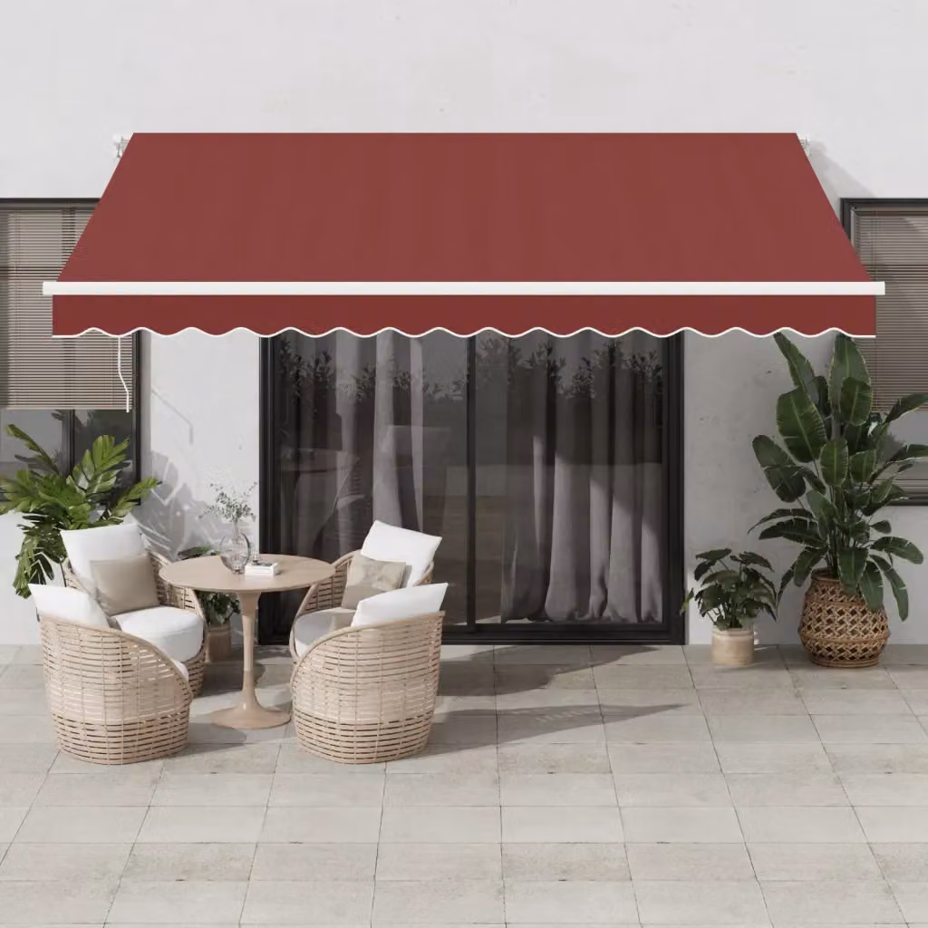 vidaXL Tenda da Sole Retrattile Automatica con Motore in Alluminio e Poliestere, L: 400 cm, P: 350 cm