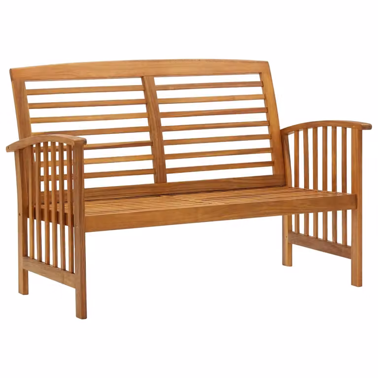 The Living Store Panca da giardino 119 cm in legno massiccio di acacia