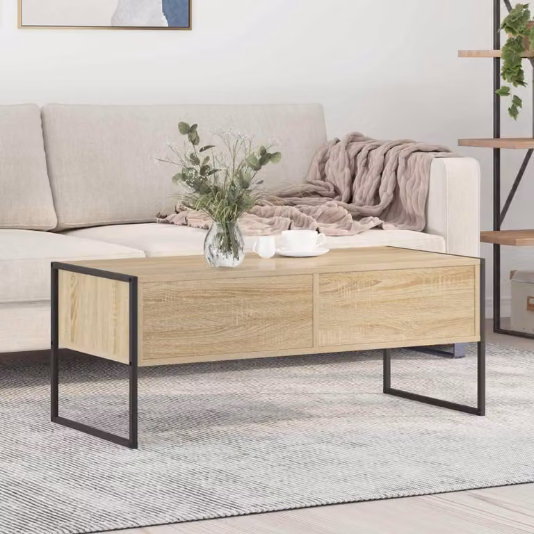 Maison Exclusive - Tavolino Sonoma, dimensioni 100 x 46 x 40 cm, realizzato in materiale composito di legno