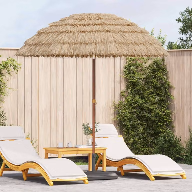 Ombrello da giardino vidaXL in poliestere beige o marrone L/P/H: 205 x 205 x 210 cm