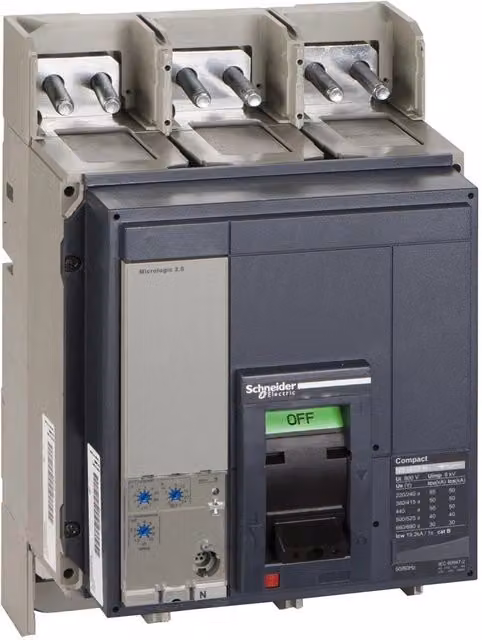 Interruttore Compact NS1000N Micrologic 2.0 1000 A 3 poli 3d Schneider
