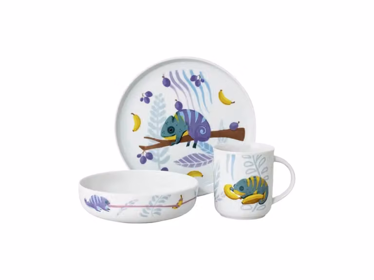Jungle Stoviglie per Bambini - Set di 3