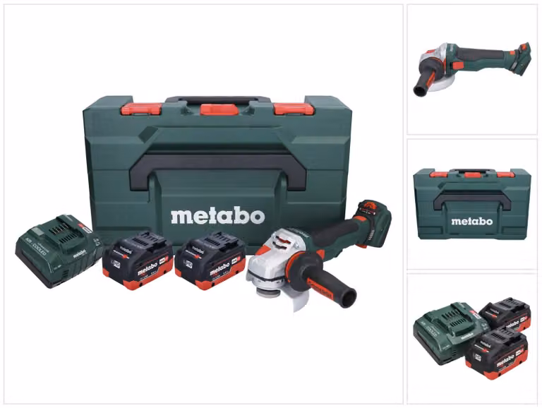 Metabo Akku-Winkelschleifer WVB 18 LTX BL 15-125 (inkl. 2x Akku 5,5 Ah, 18 V)