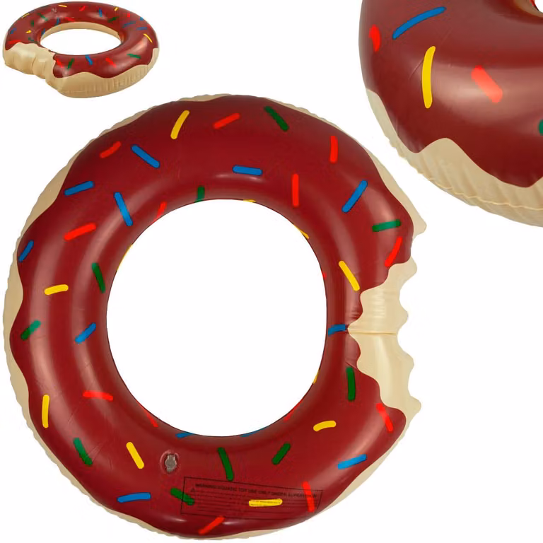 Anello d'acqua gonfiabile 49 cm - marrone Donut