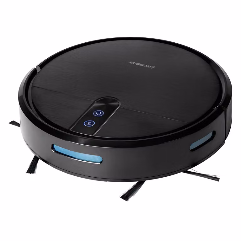 Dictrolux Robot Aspirapolvere e Lavapavimenti Turbo Extreme 2 in 1 con Controllo App Wi-Fi, Nero