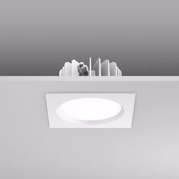 RZB Ledona ECO Square, 20 W, 1300 lm, 840, bianco, faretti da incasso con taglio di fase, L 170 P 170 A 3, 109° 901438.002.1
