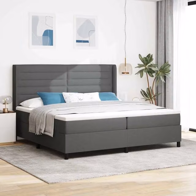 Letto ibrido con molle e schiuma vidaXL Grigio L/P/H: 200 x 200 x 28 cm