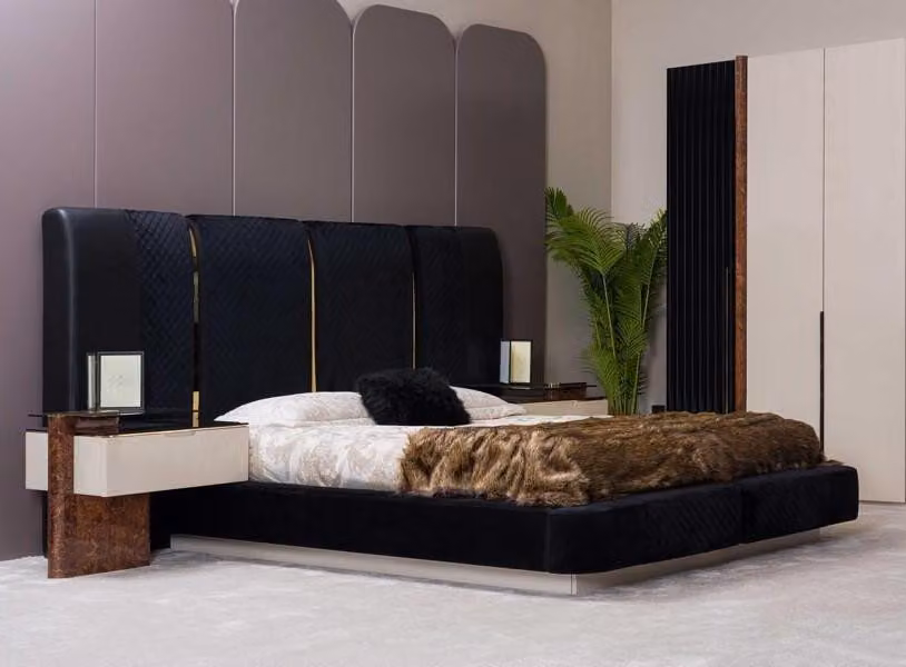 Set camera da letto (letto + 2 comodini) – Perfetto per un arredamento accogliente