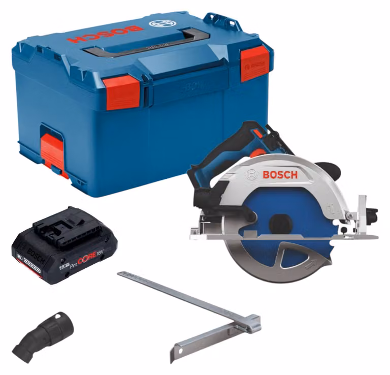 Sega circolare a batteria Bosch GKS 18V-68-2 18 V 190 mm Brushless + 1x batteria ProCORE 4,0 Ah + L-Boxx - senza caricabatterie