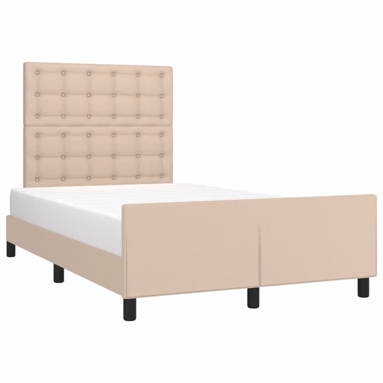 Giroletto senza Materasso Cappuccino 120x190 cm in Pelle finta