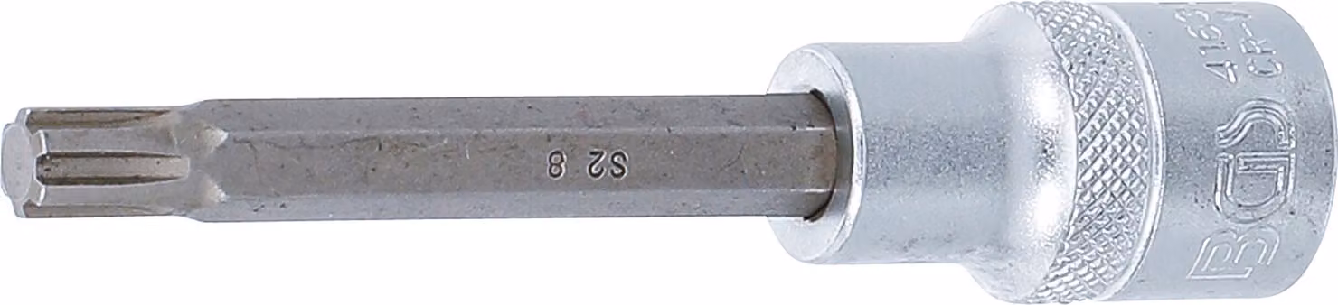 Bit BGS lunghezza presa 100 mm azionamento quadrato 12,5 mm (1/2") profilo a cuneo (per RIBE) M8 - 4163