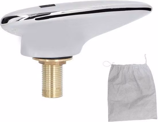 Rubinetteria in acciaio inossidabile per servizi igienici condivisi - Ugello interno - Rubinetteria per spa - Griglia di scarico per doccia - Dimensioni: 16,5 x 8,5 x 9 cm