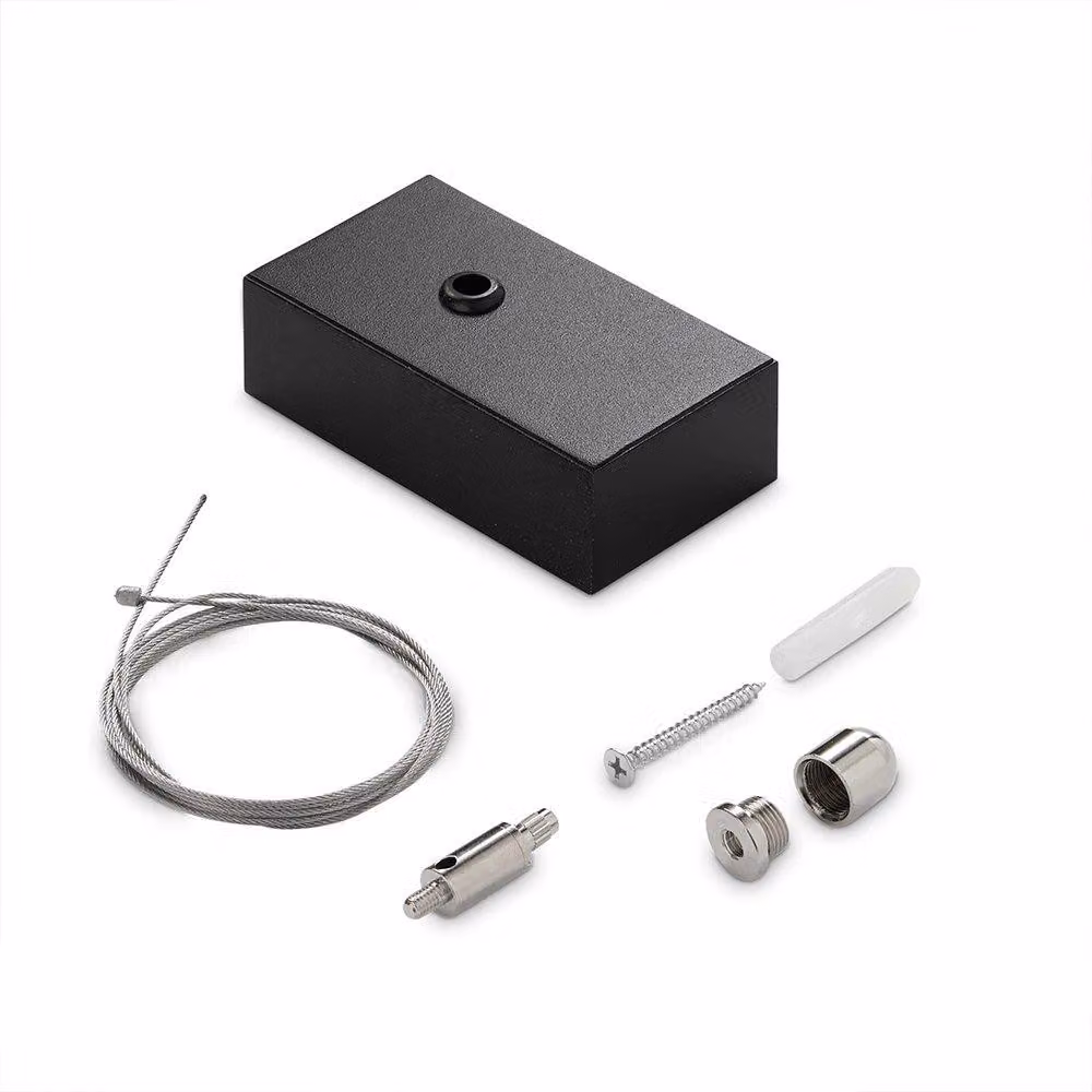 Kit Cavo E Coppa Soffitto Steel Alluminio Bianco 2M